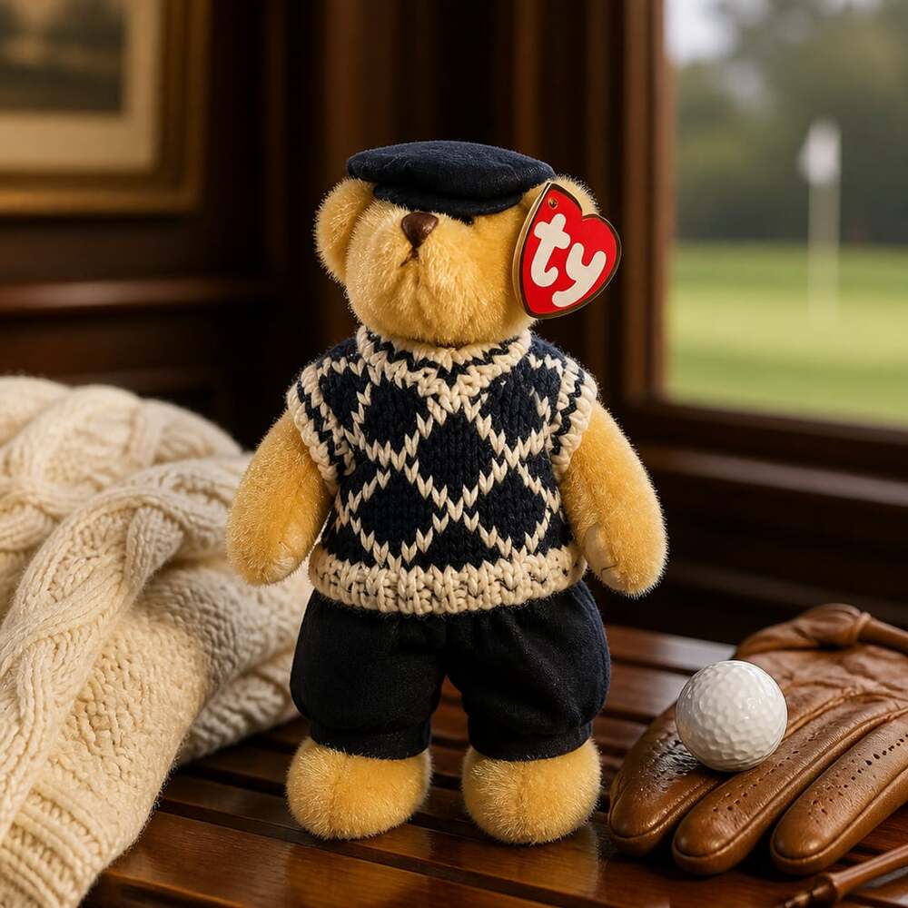 Ty The Attic Treasures Collection Mulligan Golf Bear Plush